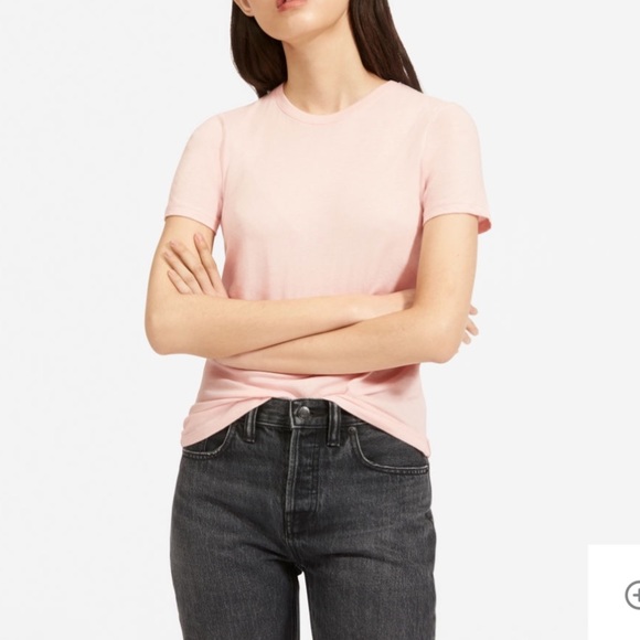 Everlane pink cotton crew tee - Picture 2 of 8